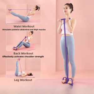 Multifunctional Fitness Foot Pedal Resistance Trainer Womens Belly Slimming Abdominal Crunch Auxiliary Device Home Gym Exercise