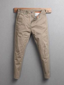 Cotton Straight Leg Mens Casual Pants Spring Autumn Fashion Workwear Pure Color Simple Match Small Cone Shaped Pants