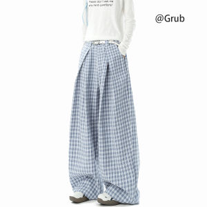 Grace Rub | Relaxed Feel Vintage Check Pants Loose Fit