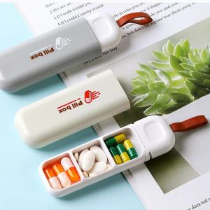Mini 3 Grid Portable Tablet Dispenser Medicine Box Organizer Container Dispenser Medicine Holder Tablet Storage Weekly Medicine Boxes