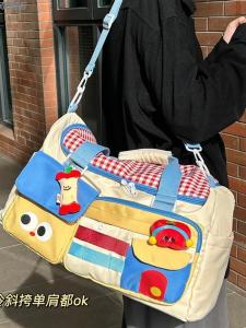 กระเป๋าเดินทางขนาดใหญ่แบบพกพาสำหรับผู้หญิง กระเป๋าเก็บของสำหรับการเดินทางระยะสั้น กระเป๋าคลัตช์แฟชั่นสำหรับฤดูร้อน กระเป๋าคลัตช์สำหรับการออกกำลังกาย