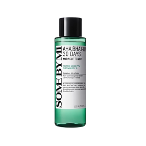 SOME BY MI AHA BHA PHA 30 Days Miracle Toner 150ml Exfoliating & Soothing Toner for Acne-Prone & Sensitive Skin Triple Acid (AHA+BHA+PHA) Gentle Exfoliation