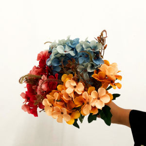 Tanaman Hias Tangkai Bunga Hortensia Plastik Ornamen Dekorasi Rumah Buatan Artificial COD PBP156