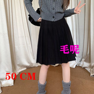 plus Size High Waist Long Pleated Skirt White Uniform Style Womens Spring Autumn Midi Skirt Slim Fit A-Line Polyester