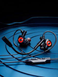 Jieyang | Gaming Wired Headphones with Microphone In-ear Over-ear