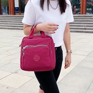 LAYOTO Tas Wanita Bahan Nylon Anti Air - Tas Selempang / Ransel Multi Fungsi (Tas Tangan & Tas Punggung Tahan Hujan Cocok untuk Travel)