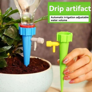 Lazy persons automatic flower watering device adjustable dripper and seepage device timing gardening for household use