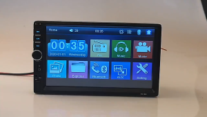 7018B 7020 Head Unit Universal Car MP5 Multimedia Player Touch Screen Stereo Dan Kamera Mundur Mobil LED Din 7 Inch Bluetooth Audio