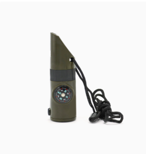 Multifunctional Camping Survival Whistle with Compass Outdoor Hiking Emergency Safety Tool