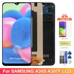 A30S Super AMOLED Screen for Samsung Galaxy A30S A307 A307F A307FN A307G A307YN LCD Display Digital Touch Screen With Frame