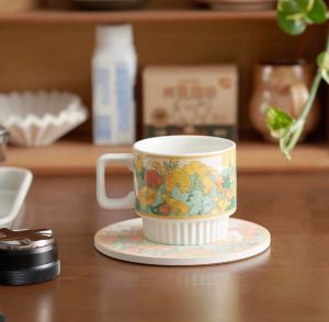 24K Coco Cute Designed Ceramic Coaster Sold per piece KP402