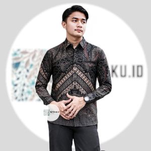Kemeja Batik Pria Modern kemeja batik pria lengan panjang motif terbaru