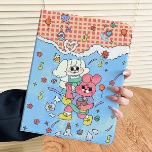 เคสไอแพด gen10 Air4 10.9 rabbit Gen11 Air7 มีที่เก็บปากกา Air6 Air5 Gen8 flower Gen9 mini7