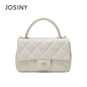 Josiny | Quilted Metal Chain Crossbody Handbag