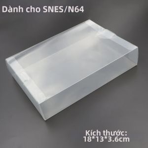 Hộp Bảo Vệ Game Trong Suốt PET Trong Suốt Dành Cho SNES/N64 Hộp Trưng Bày Chống Bụi Có Thể Tái Sử Dụng Dành Cho Nintendo