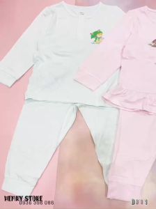 Bộ cổ trụ cộc tay cho bé Dokma DB1531