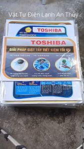 Combo 10 tem dán máy giặt TOSHIBA