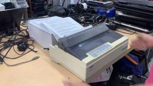 Máy in epson LQ300+II in scan xăm hình in phiếu thu bảo hành 12 tháng