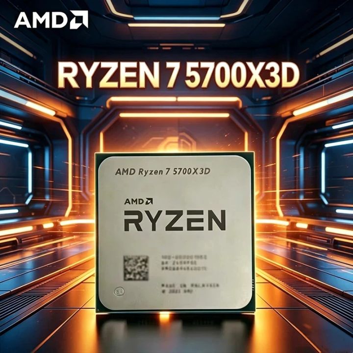 AMD | AMD Ryzen 7 5700X3D Bulk CPU for X570 B550 8-Cores 16