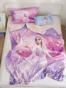 Frozen Princess Elsa Childrens Summer Quilt Kindergarten Nap ICE Cotton Airable Cover Thin Elsa Girl