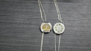 New Trendy Snowflake Pattern Snake Chain Necklace Stainless Steel Long Tassel Adjustable Pendant Perfume Locket Diffuser Jewelry