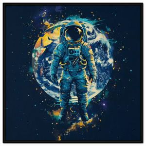 Tranh vẽ phi hành gia vũ trụtranh phong cảnh vũ trụ đẹp tranh treo tường tranh dán tường treo phòng bé trai in canvas. CGI - 569