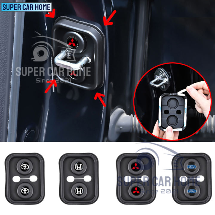 SCH 4Pcs Car Door Lock Sound Shock-Absorbing Deadener Damper Buffer ...