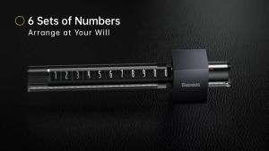Bảng số điện thoại xe hơi Baseus dùng cho đỗ xe tạm thời Baseus Parking Number Plate Tint (Dual-number)
