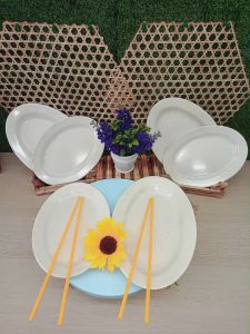 Melamine Marble Stone Oval Plates High Quality Oval Plate Melamine Dinner Oval Plates Melamine Oval plate Restaurant Plate