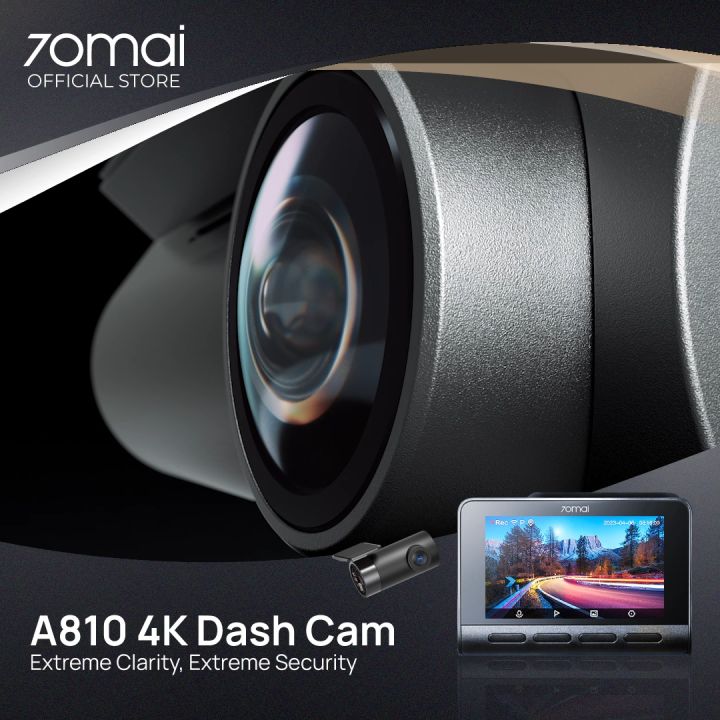 70mai A810 4K Dash Cam Dual Vision Car Recorder with GPS ADAS