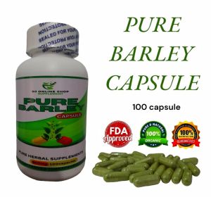100% Pure Organic Barley Capsule Supplement 500mg/100 Capsule