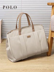 Polo Ladies Casual Commuter Business Handbag Large Capacity Computer Briefcase Tote Bag Women Crossbody Bag Soft Handle