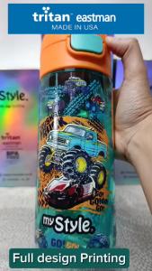 My Style TM 1314 B Dual Functions Drink TRITAN Bottle 600ml for Boys