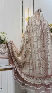 Mukena DM Brukat Kombinasi - Mukena Sultan Mukena Lebaran Mukena Hantaran