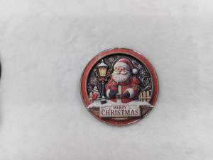 3D Wooden Christmas Refrigerator Magnet | Santa Claus & Christmas Gnome Fridge Magnet | Christmas Ref Magnet | Holiday Home Decoration | Cute Xmas Souvenir Gift | Wooden 3D Magnet Collection