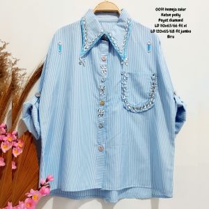 0091 kemeja salur gstyle wayfansix lubana Peyet diamond