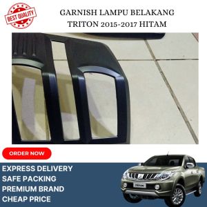GARNISH LAMPU DEPAN BELAKANG TRITON 2015-2017 HITAM