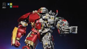 Building Blocks Hulkbuster demi-mecha is compatible with LE GO (4183+PCS)