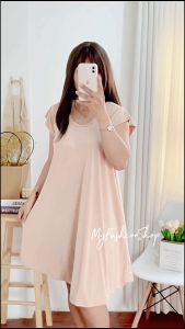 XL-3XL | KELLY Plain PLUS SIZE Maxi Dress for Women with 1 Side Pocket | MYFASHIONSHOP