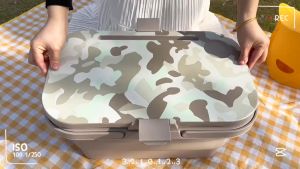 New Outdoor Camping Folding Storage Box Folding Table Multi-function Portable Storage Basket Picnic Basket Car Trunk Storage Box