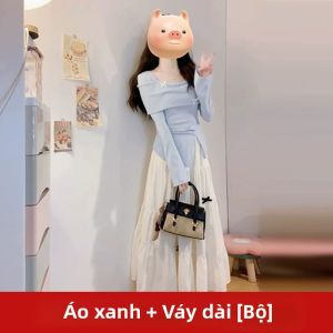 PEIZIXUAN | Đầm Trắng Phong Cách Pháp cho Phụ Nữ Bé Nhỏ