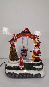 D&D FC611 Santas Christmas Swing Village Accessory for Christmas Decoration