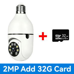Wifi Bulb E27 Surveillance Camera Full Color Night Vision Automatic Human Tracking Zoom Indoor Security Monitor Wifi Camera