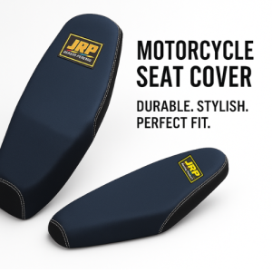 RAIDER R150 CARB JRP black seat cover yellow LOGO racing product edition liha texture walang tahi