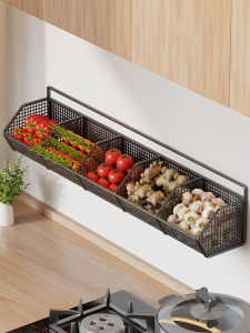 LJXZ | Non-drilling Multifunctional Garlic Ginger Kitchen Hanging Basket