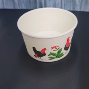 Mangkok Kertas Ayam 12 oz 360 ml / Paper Bowl Ayam / Mangkok Kertas Bakso / Mangkok Es / Mangkok Kertas (25 pcs)