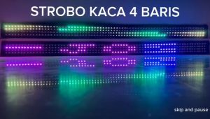 SETROBO KACA LED 4 BARIS ANIMASI WAVE +TEXT READY 12V-24V