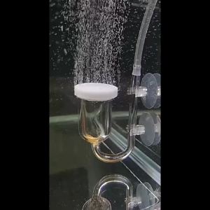 CO2 Diffuser for Aquarium Bubble Reactor CO2 System Atomizer for Fish Tank Live Plants Water Grass Grow Refiner with Suction Cup