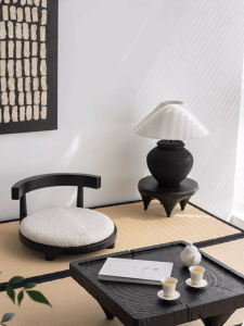 Japanese Zen Style Vintage Wooden Stool