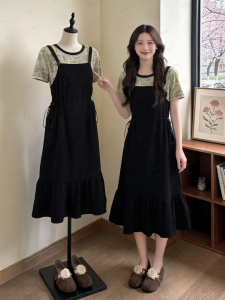 Flattering Summer Strap Dress with Adjustable Waist and Tummy Coverage